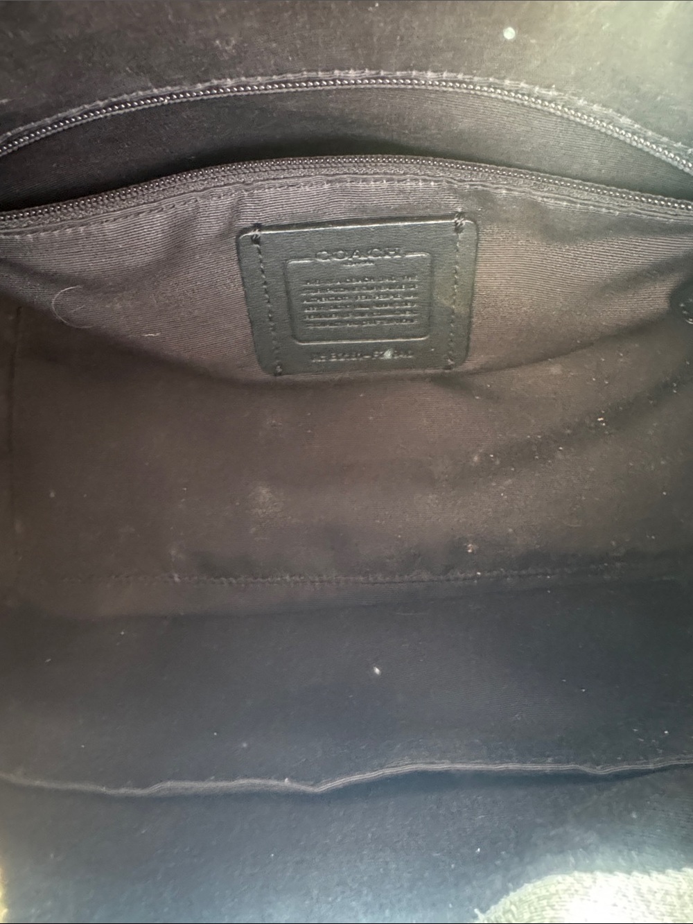 Coach Black Saffiano Leather Satchel with Gold Hardware - Picture 4 of 4